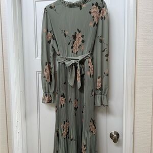 Floral Green Maxi Dress